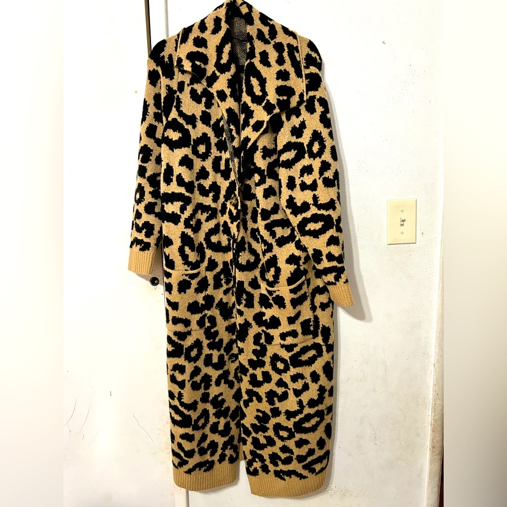 Torrid Leopard Duster Cardigan size 1